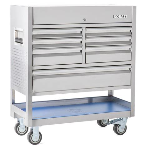 stainless steel rolling tool cabinet|lowe's stainless steel tool box.